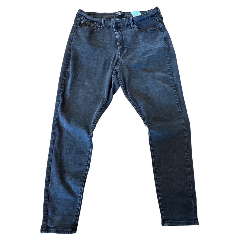 Denizen Levi's Womens Ultra High Rise Super Skinny Jeans Black Wash Size 18 W34